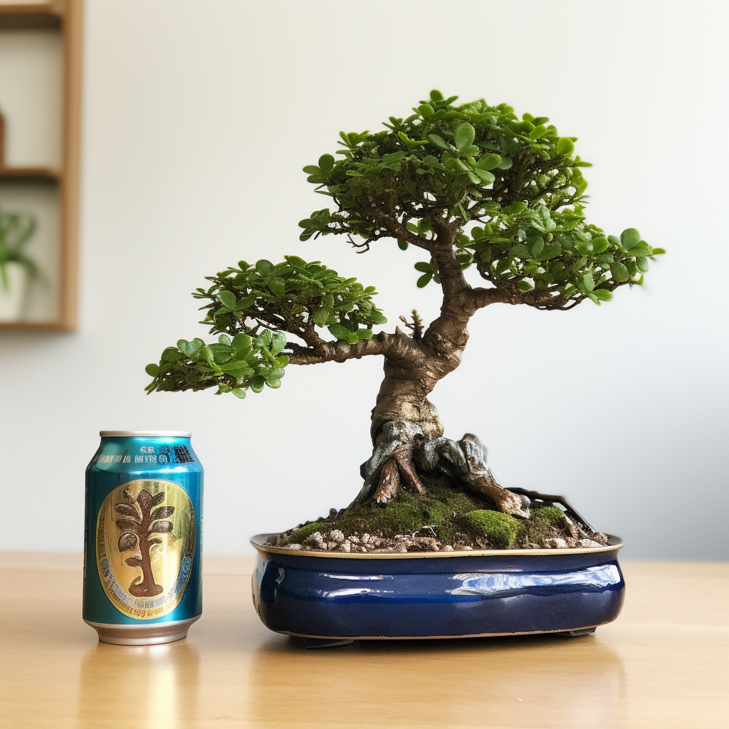 A katade-mochi sized bnonsai tree